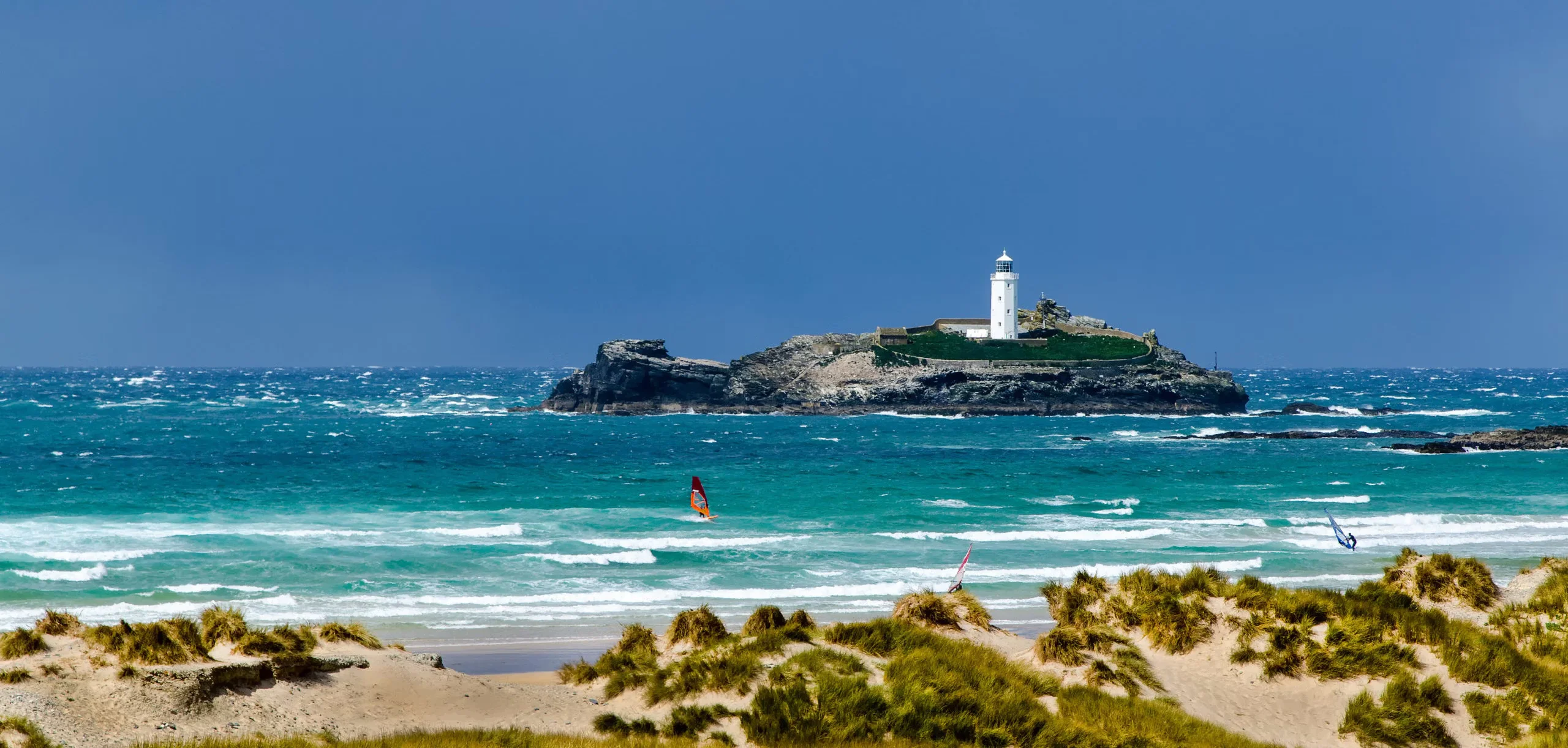 Surf and Tides on Gwithian Beach